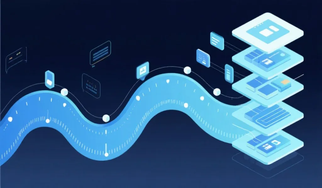 数据分层与时间序列管理可视化图